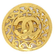 香奈儿（Chanel）1995 Fretwork Paisley Brooch Gold