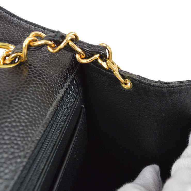 CHANEL 1998 Classic Flap Jumbo Black Caviar