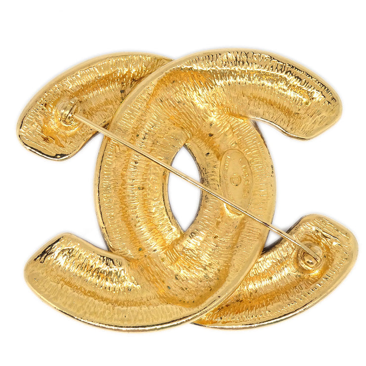 CHANEL Quilted CC Brooch Large 1152