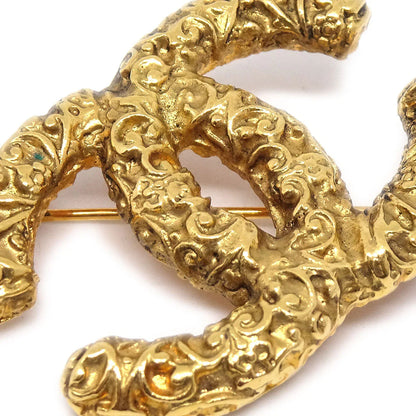 ★Chanel 1993 CC Brouch Pin Gold Small