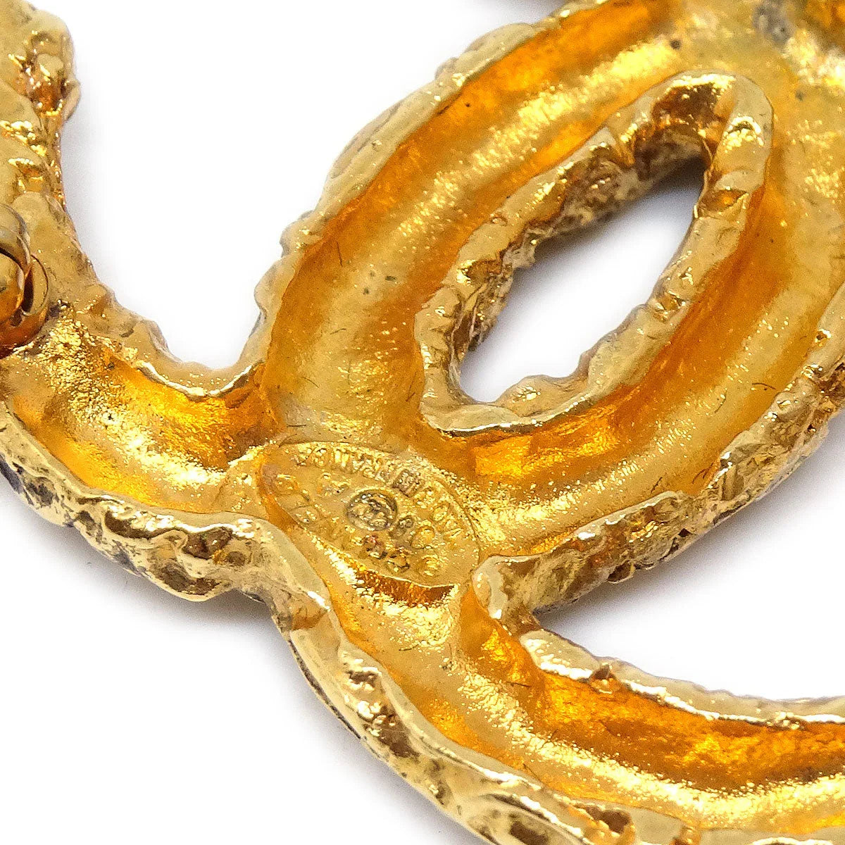 ★Chanel 1993 CC Brouch Pin Gold Small