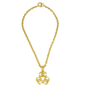 CHANEL 1994 Triple CC Gold Chain Pendant Necklace
