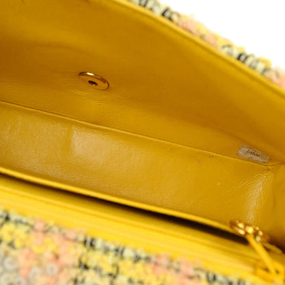 ★香奈儿 * 1991-1994顶部手柄袋套黄色花呢