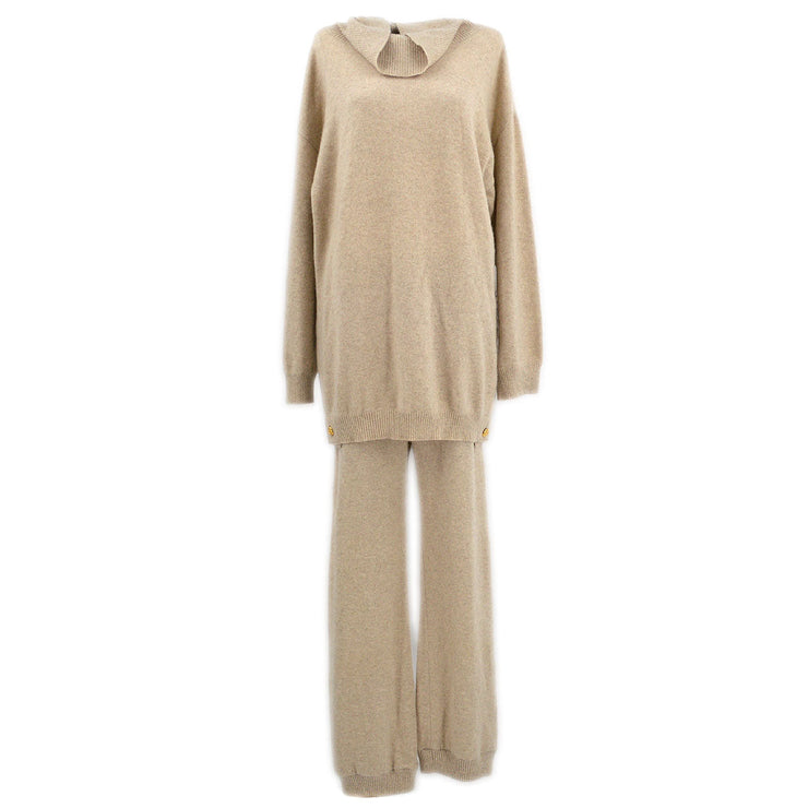 CHANEL 1991 knit jumper pants set #36