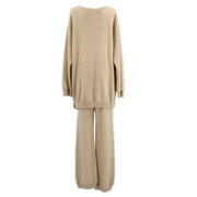 CHANEL 1991 knit jumper pants set #36