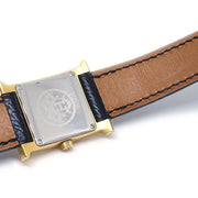 Hermes H Watch HH1.201 Quartz Gold Black Courchevel