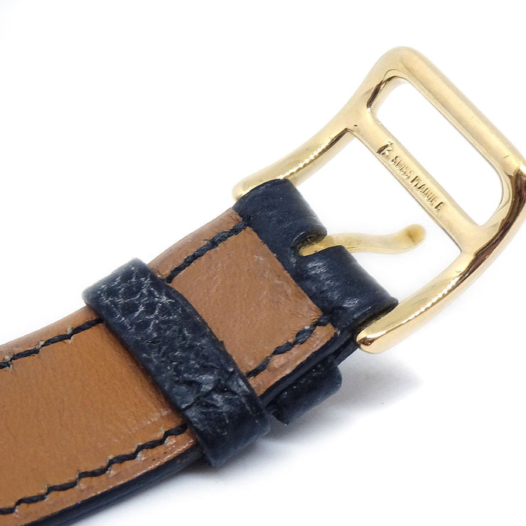 Hermes H Watch HH1.201 Quartz Gold Black Courchevel
