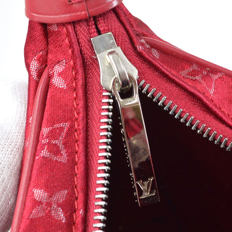Louis Vuitton Monogram Satin Mini Boulogne Bag - Red Mini Bags