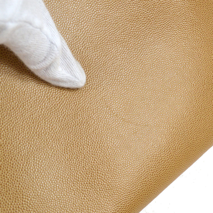 CHANEL 1998 Beige Caviar Flap Bag