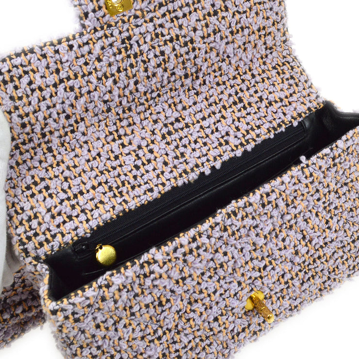 CHANEL 1994 Yellow Tweed Handbag Set – AMORE Vintage Tokyo