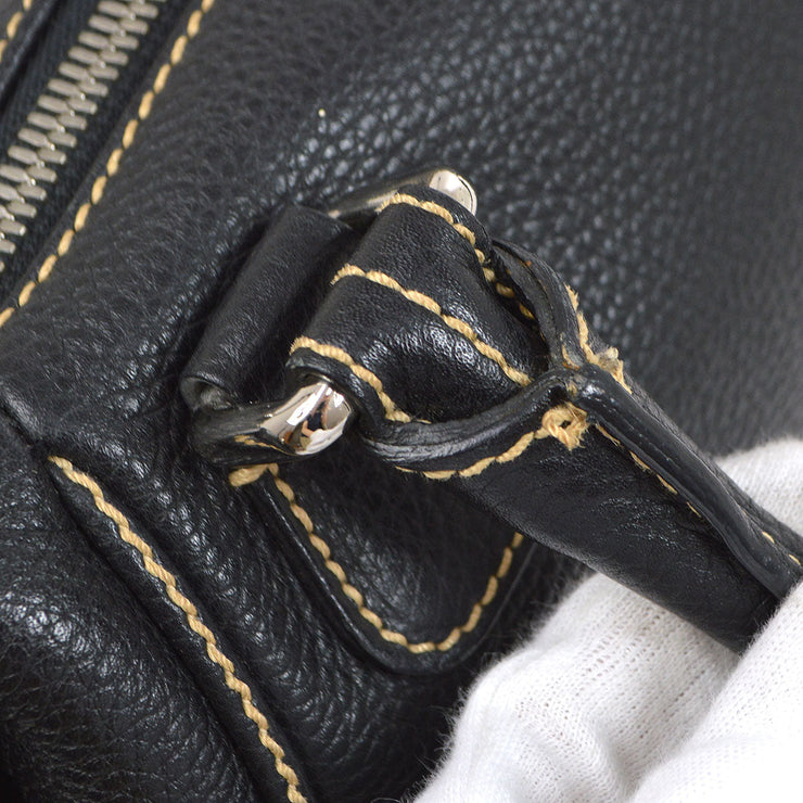 CHANEL 2003-2004 Black Caviar Tassel Handbag