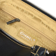 CHANEL 2003-2004 Black Caviar Tassel Handbag