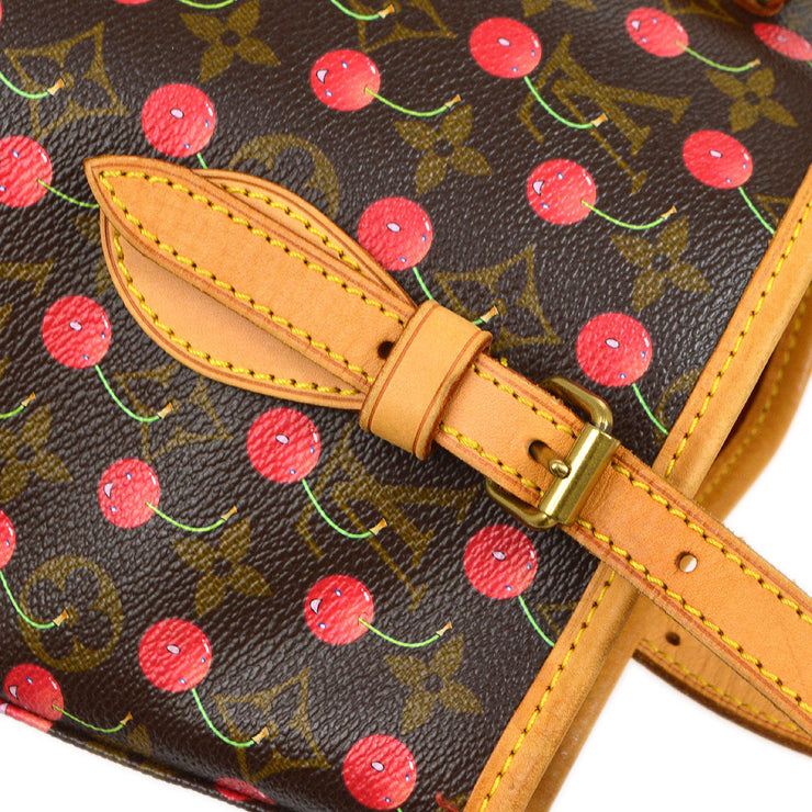 Louis Vuitton Monogram Cherry Bucket PM M95012 Shoulder Bag #T815