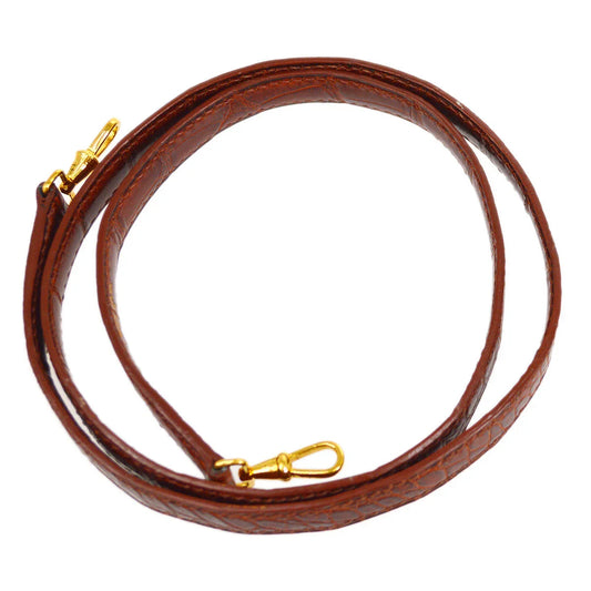 HERMES * Kelly Bag Strap Brown Alligator