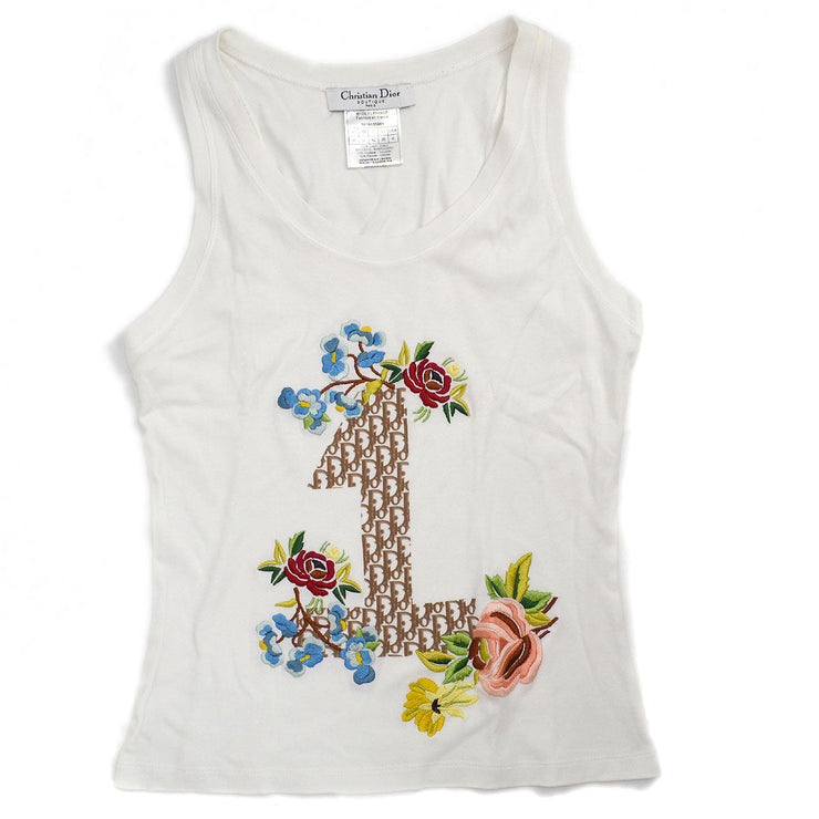 Christian Dior 2005 floral-embroidered tank top #38 – AMORE