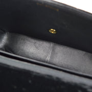 香奈儿（Chanel）1994-1996垂直针迹经典襟翼巨型黑色天鹅绒