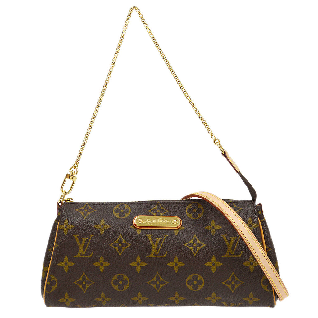 Authentic Louis Vuitton Eva Clutch Monogram M95567 Damaged Zipper