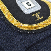 Chanel 2005 Navy Emblem Patchシングルブレストブレザー＃38