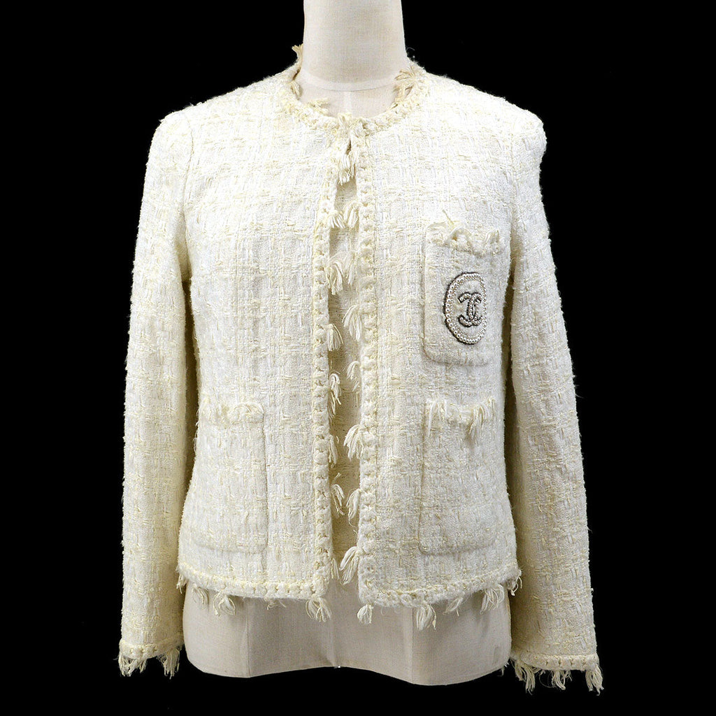 CHANEL CC embroidery knitted top #40