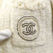 Chanel 2005クルーズツイードオープンフロントジャケット＆ノースベベルのトップセット＃36＃38
