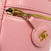 CHANEL 2003-2004 Pink Caviar Timeless Vanity Handbag