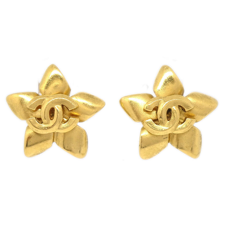 CHANEL 1996 Flower Earrings Clip-On Gold – AMORE Vintage Tokyo