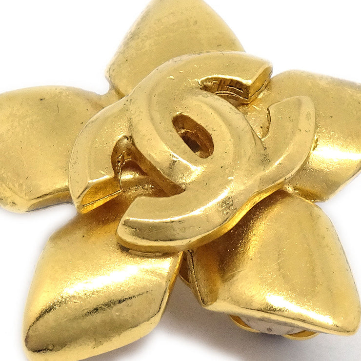 CHANEL 1996 Flower Earrings Clip-On Gold – AMORE Vintage Tokyo