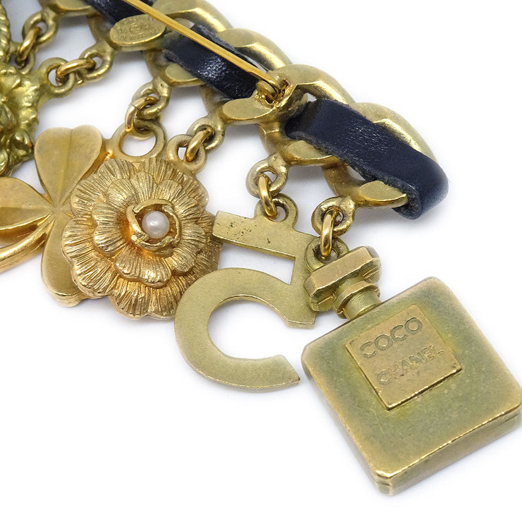 CHANEL 1994 Icon Brooch Pin Gold
