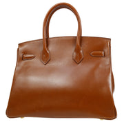 HERMES * 2001 BIRKIN 30 Brown Box Calf