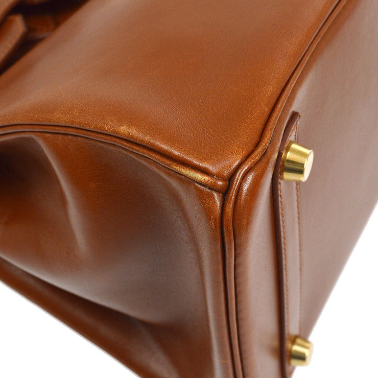 HERMES * 2001 BIRKIN 30 Brown Box Calf