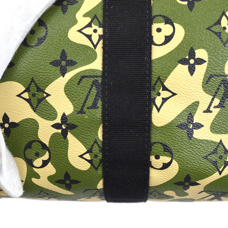 Louis Vuitton Speedy 35 Handbag Green Monogramouflage For Sale at