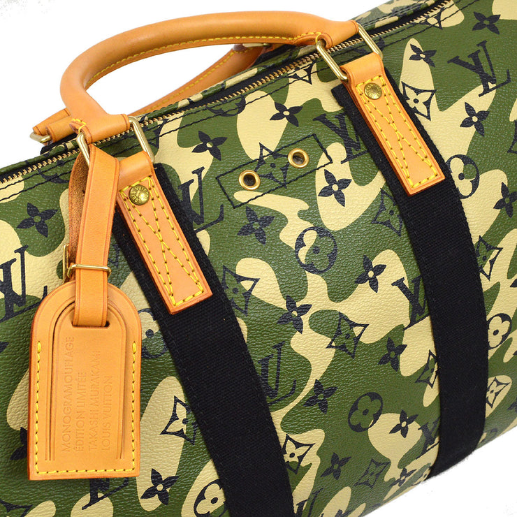 Louis Vuitton Speedy 35 Handbag Green Monogramouflage M95773 88016