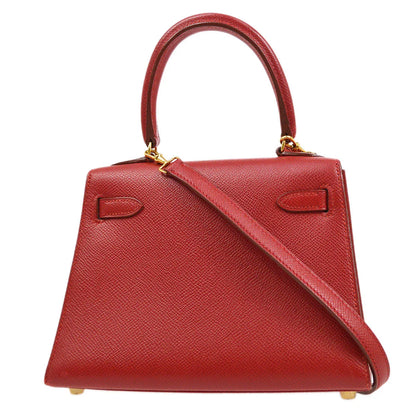HERMES * 1999 Mini Kelly 20 SELLIER Rouge Vif Courchevel