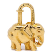 HERMES Elephant 1988 Cadena Lock Bag Charm Gold Small Good