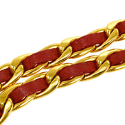 CHANEL Medallion Gold Red Chain Belt