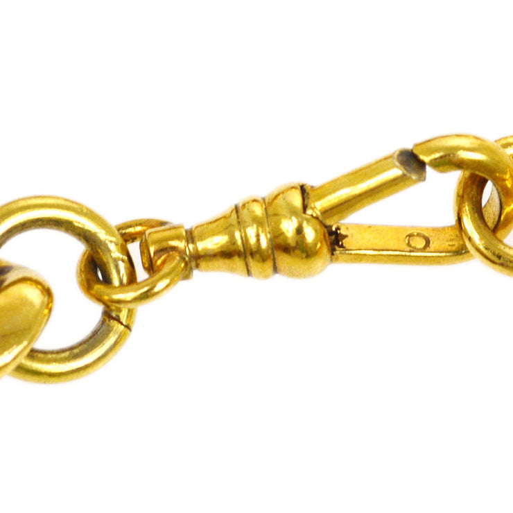 Chanel Medallion Gold & Red Chain Belt