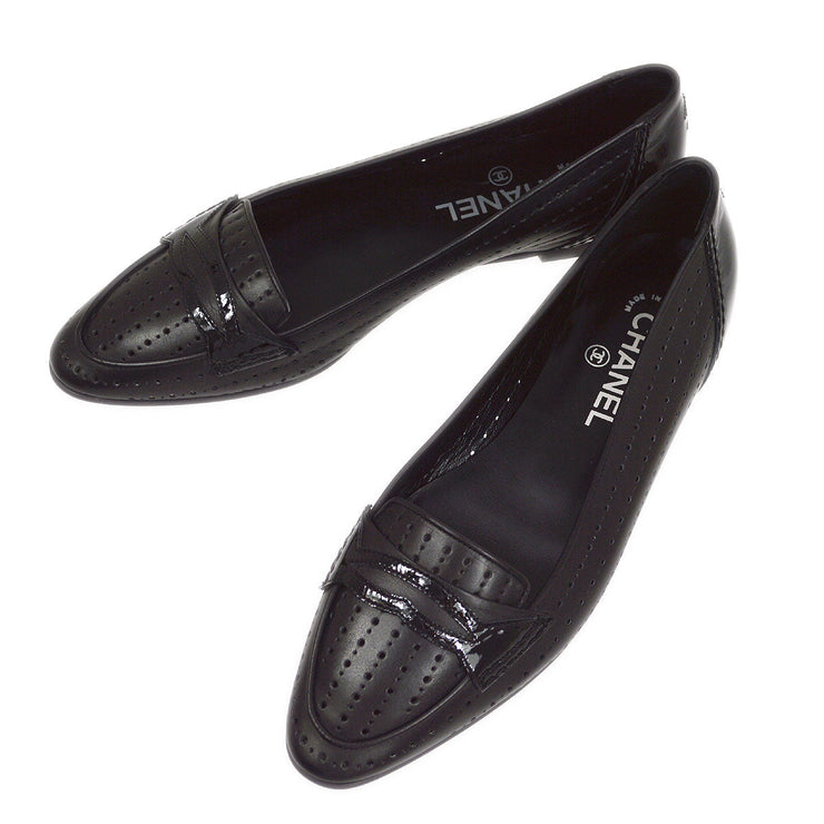 Chanel Shiny Calfskin Loafers Black GHW  The Luxury Shopper