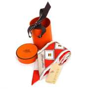 HERMES Colliers et chiens Twilly Scarf