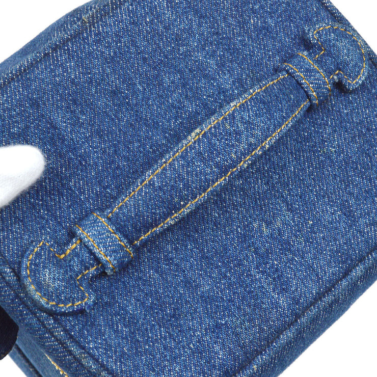 CHANEL 1996-1997 Timeless Vanity Handbag Denim