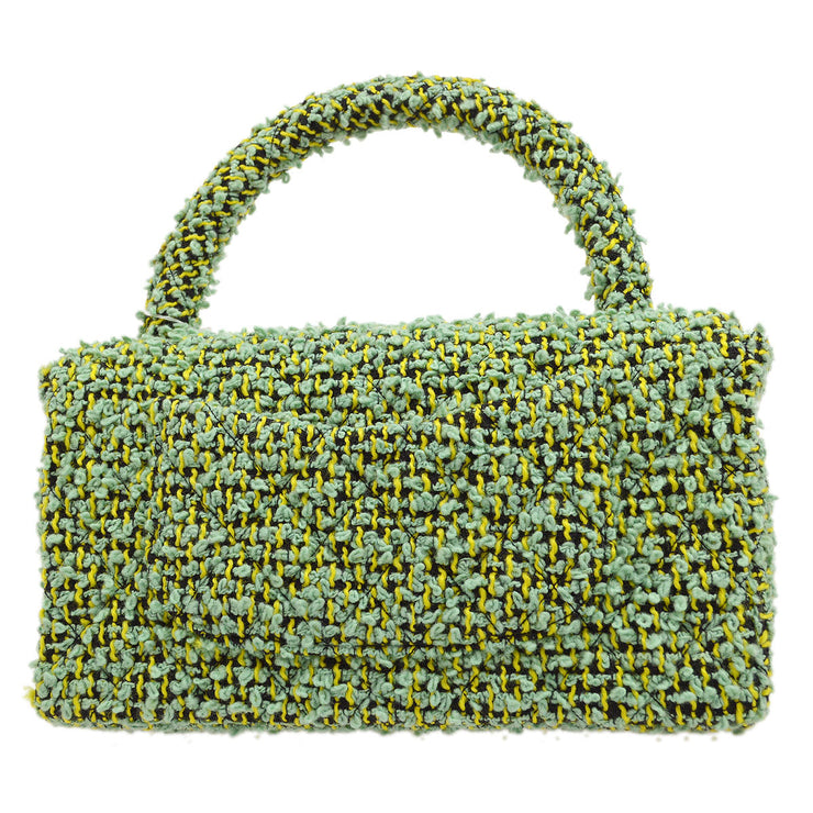 CHANEL * 1994 Classic Flap Handbag Medium Green Tweed – AMORE
