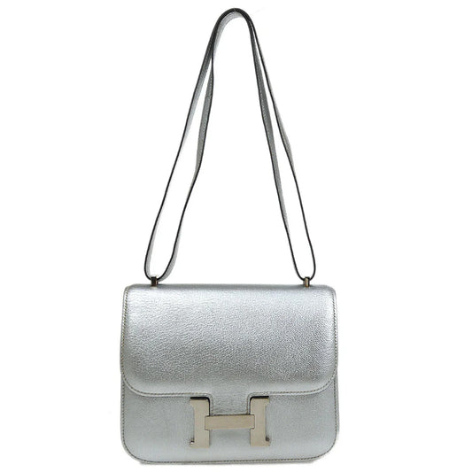 Hermes 2004 Athens Olympics Limited Constance 18 Silver Chevre