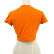 香奈儿裁剪T恤橙色