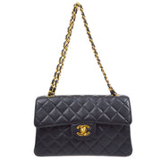 CHANEL 1996-1997 Double Sided Classic Flap Small Black Caviar
