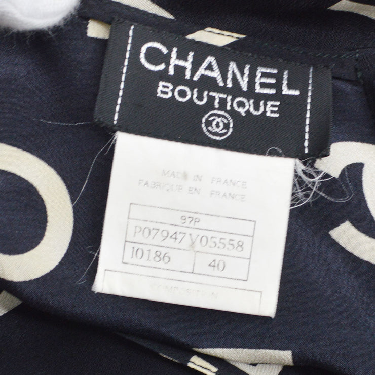 香奈儿（Chanel）1997徽标 - 胚胎无袖衬衫＃40