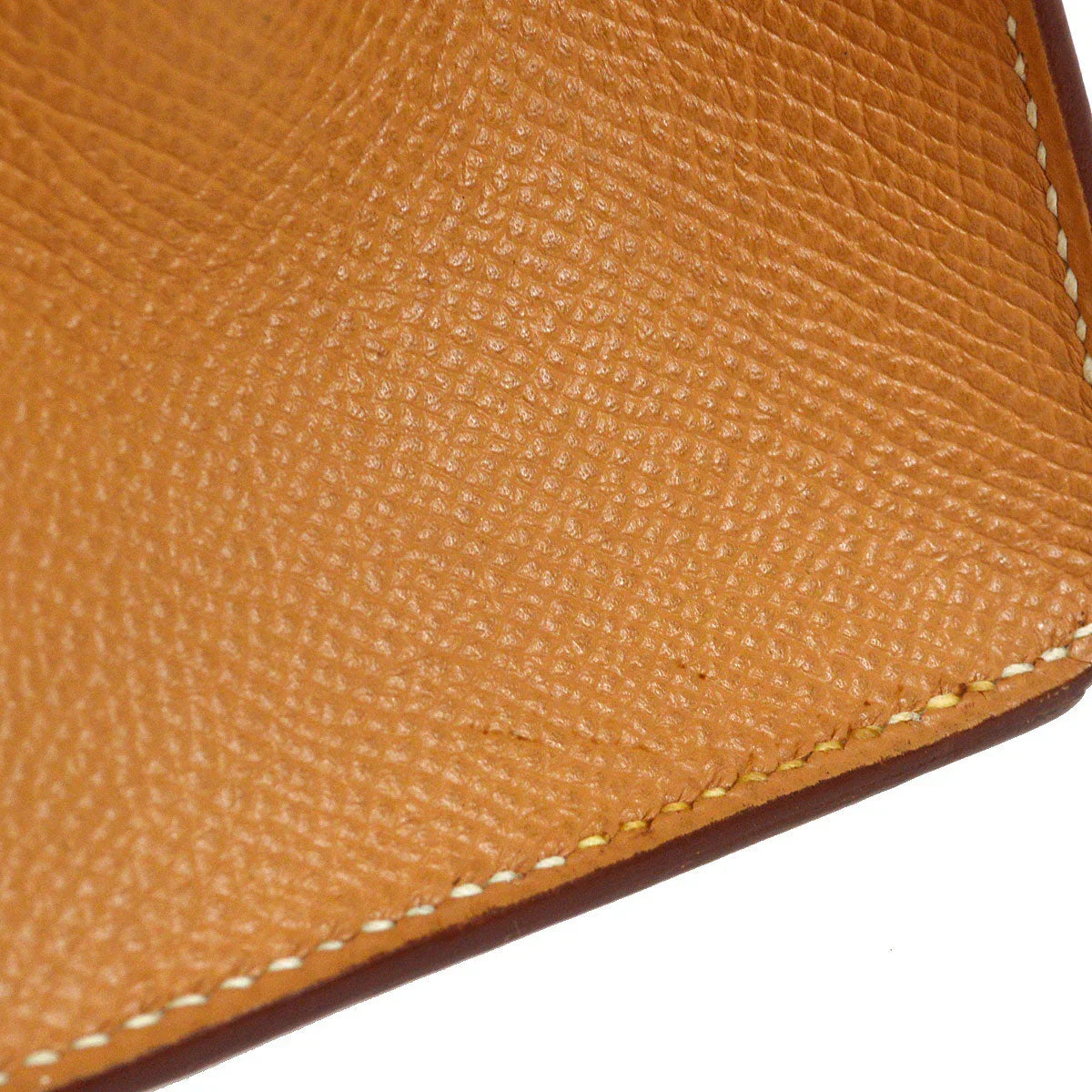 HERMES * 1994 Mini Kelly 20 SELLIER Courchevel Natural Rouge Vif
