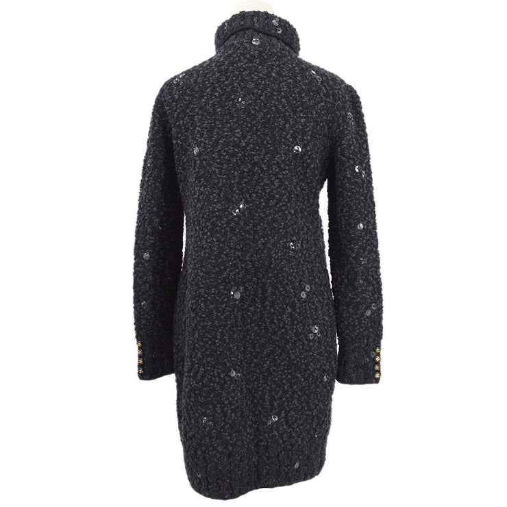 Chanel Fall 1994 sequin-embellished boucle knitted dress #40