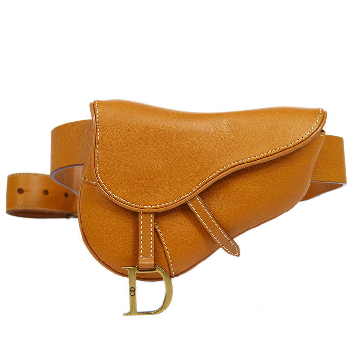 Christian Dior 2003 Saddle Belt Bag Brown #85