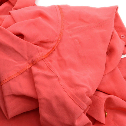 Chanel logo-button silk shirt #38
