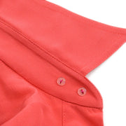 Chanel logo-button silk shirt #38