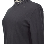 CHANEL 2004 intarsia-logo high-neck jumper #42